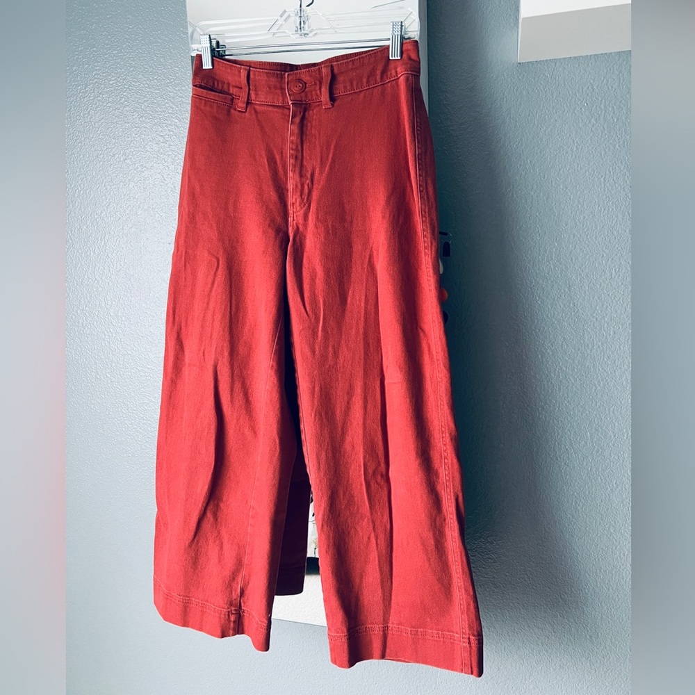 Universal Thread Red Women's High Ride Sailor Wide Leg